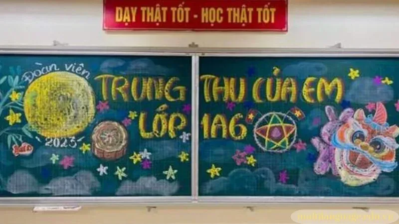 trang trí bảng trung thu 26