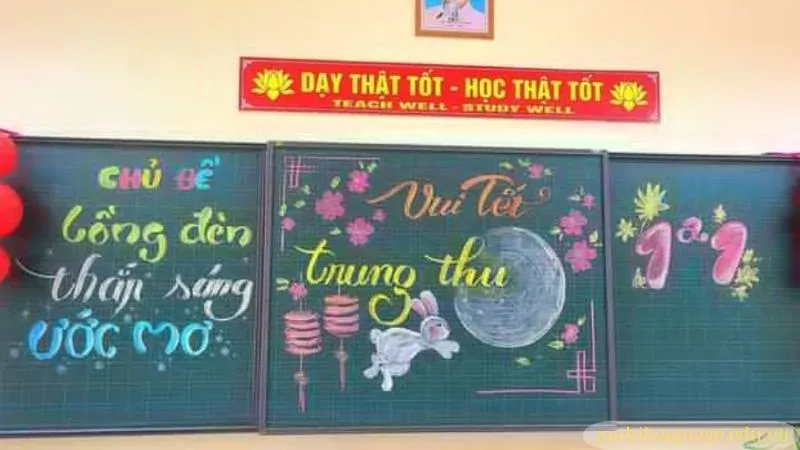 trang trí bảng trung thu 18