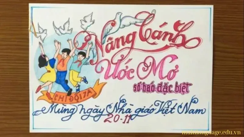 trang trí báo tường 2