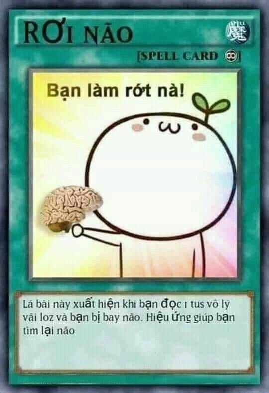 Đắm chìm trong bài meme yugioh, trò chơi lầy lội bậc nhất.