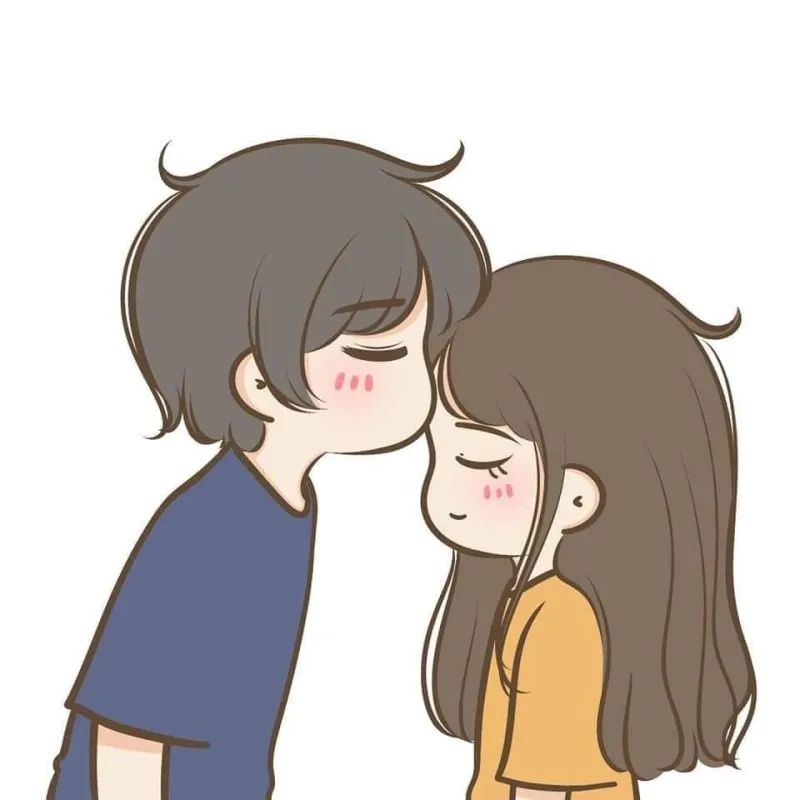 Kiss meme cute dễ thương, khiến bạn bật cười.