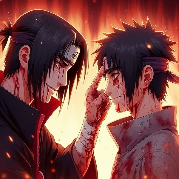 Hình itachi cute dễ thương nhưng không kém phần bí ẩn.