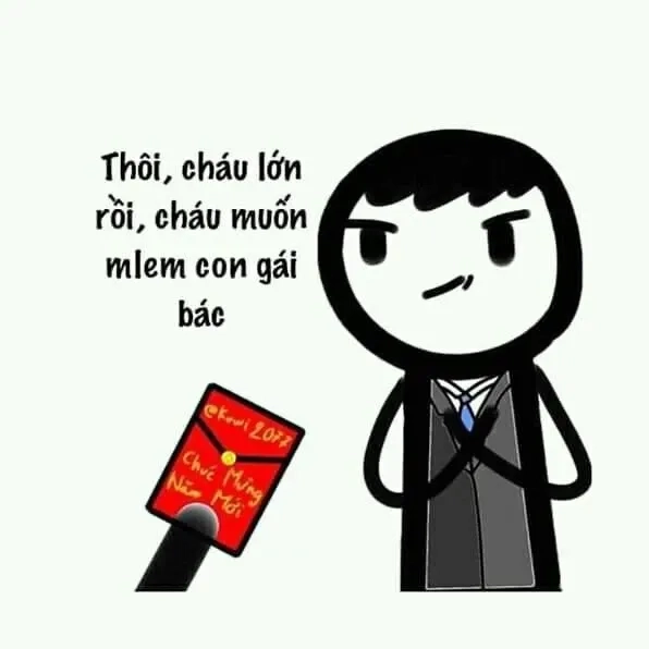 Hình ảnh tết meme khiến dịp Tết trở nên thú vị và tràn đầy tiếng cười.