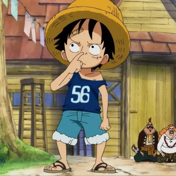 Luffy haki bá vương thể hiện sức mạnh tuyệt đối của anh trong thế giới One Piece.