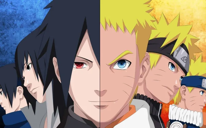 Các nhân vật trong Naruto chibi đáng yêu và hài hước.