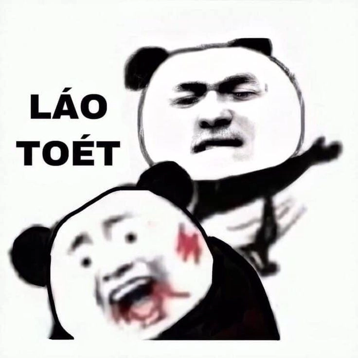 Mắt gấu trúc meme biểu lộ sự ngộ nghĩnh đầy hài hước.