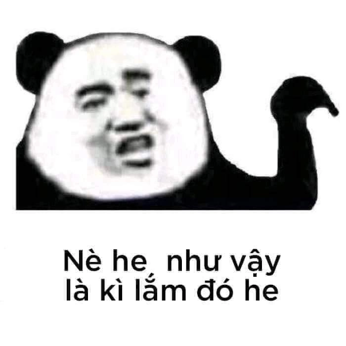 Mắt gấu trúc meme với vẻ mặt ngộ nghĩnh khó quên.