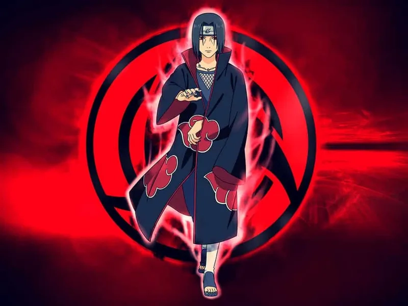 Hình nền sharingan itachi thể hiện quyền năng tối cao và uy lực.