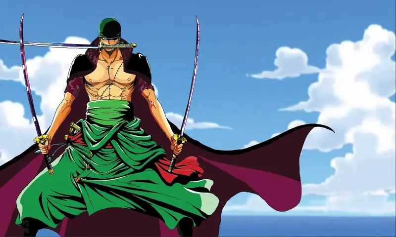 Ảnh nền One Piece Zoro đậm nét cá tính và mạnh mẽ.