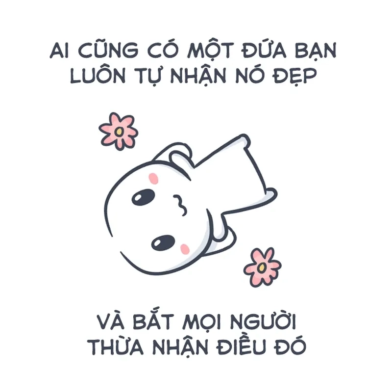 Meme con thỏ hồng này rất dễ thương và mang lại nhiều tiếng cười.