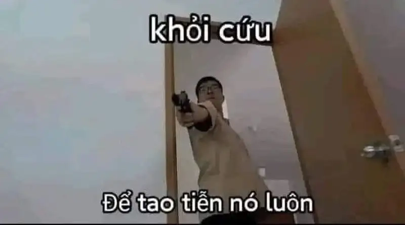 Meme cầm súng bắn mang đến những tình huống gây cười không ngừng.