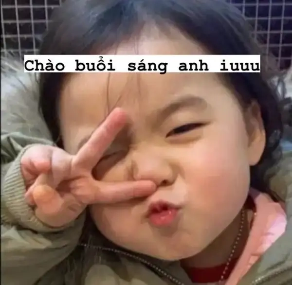 Ảnh xin chào meme cực sáng tạo với phong cách vui nhộn.