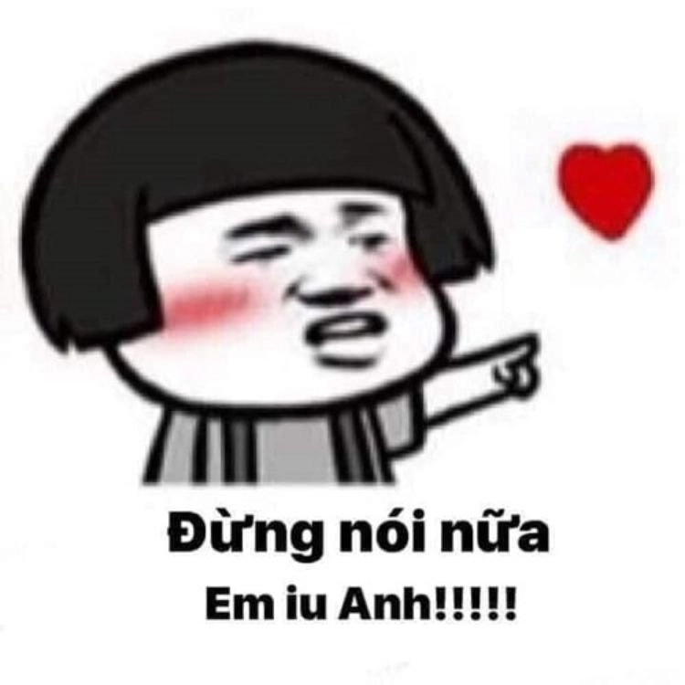 cute meme tình yêu này đáng yêu, lan tỏa cảm xúc tích cực.