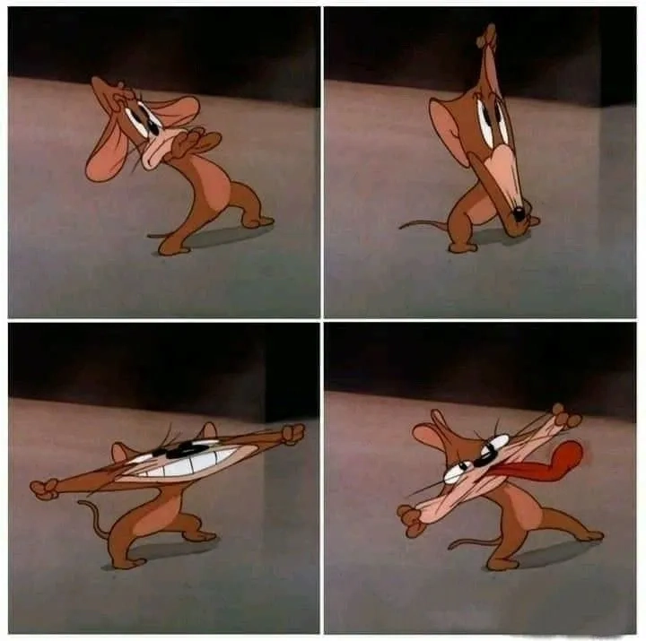 Ảnh Tom and Jerry meme đầy sáng tạo và hài hước.