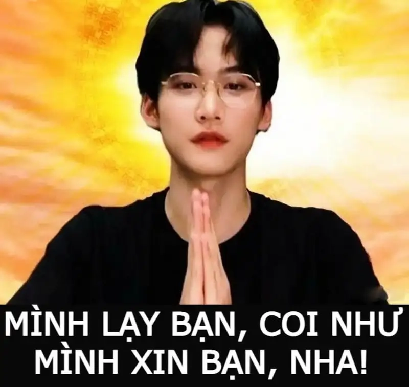 Meme lạy hồn này cực kỳ hài hước và dễ thương.