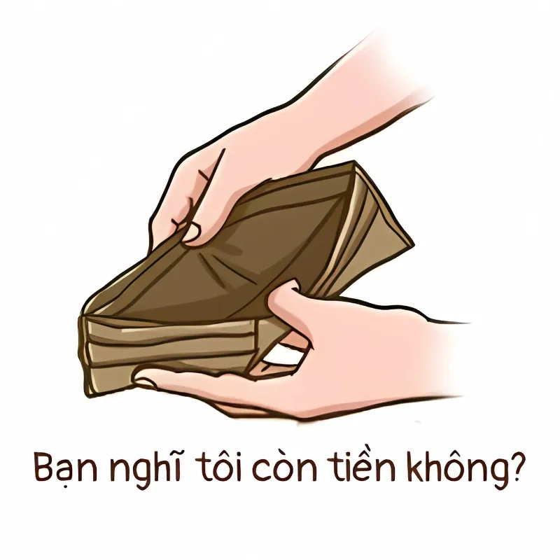 Cực kỳ vui nhộn với meme xin tiền mẹ.