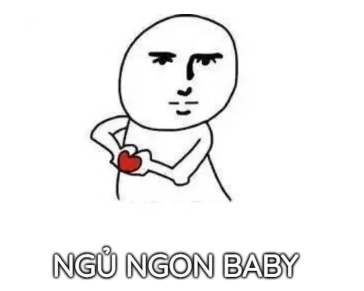 Chúc mọi người một giấc ngủ ngon với meme ngủ ngon dễ thương.