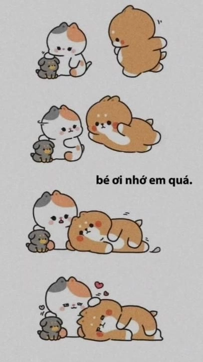 Nhớ em meme là cách dễ thương để bày tỏ nỗi nhớ.