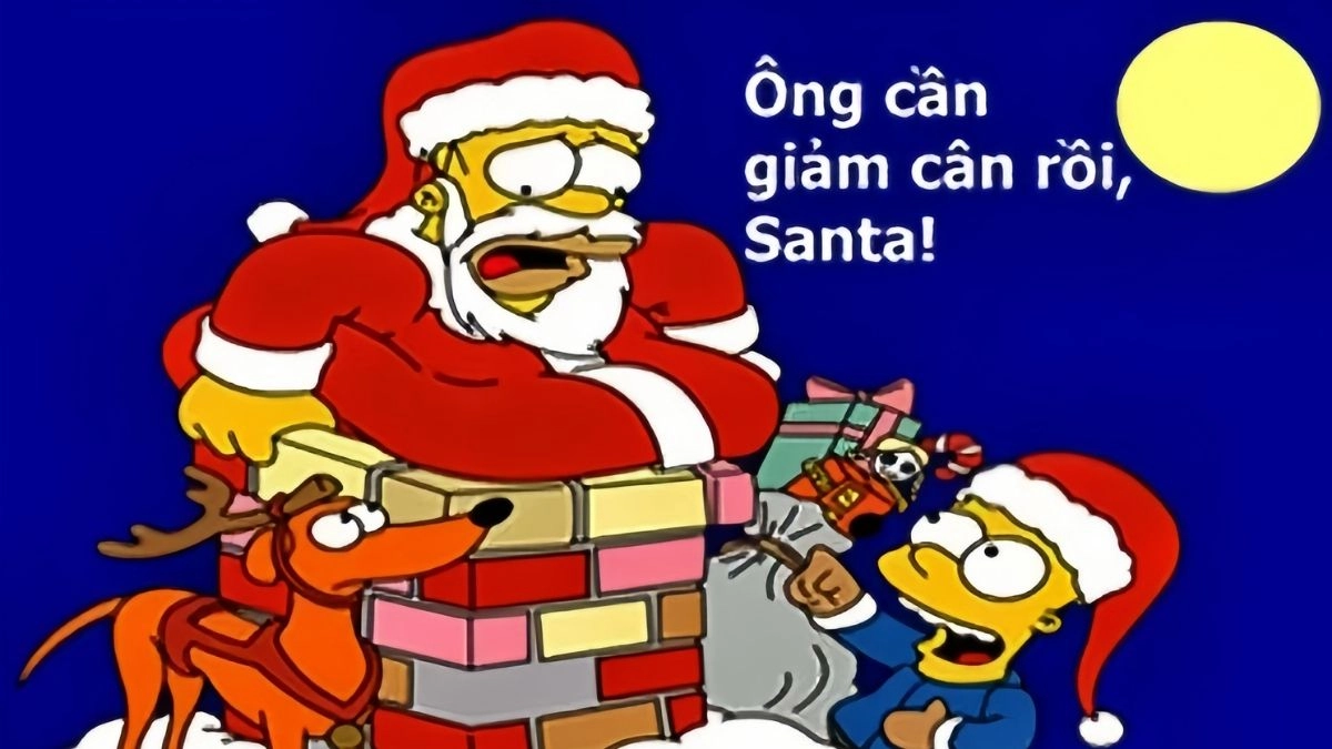 Ảnh noel mèo meme cực kỳ đáng yêu, mang không khí lễ hội vào nhà.