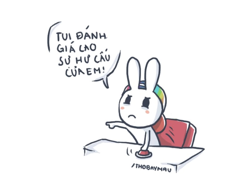 pink rabbit meme thỏ hồng cực kỳ dễ thương và hài hước.