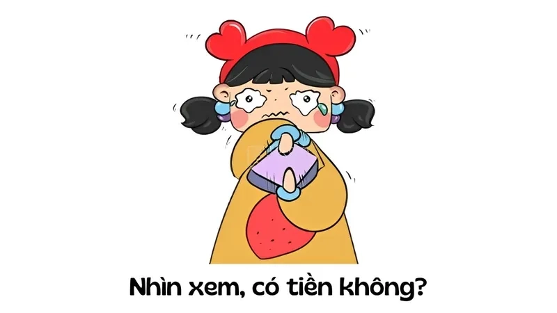 Meme ảnh ví hết tiền, biểu cảm không thể đỡ nổi.