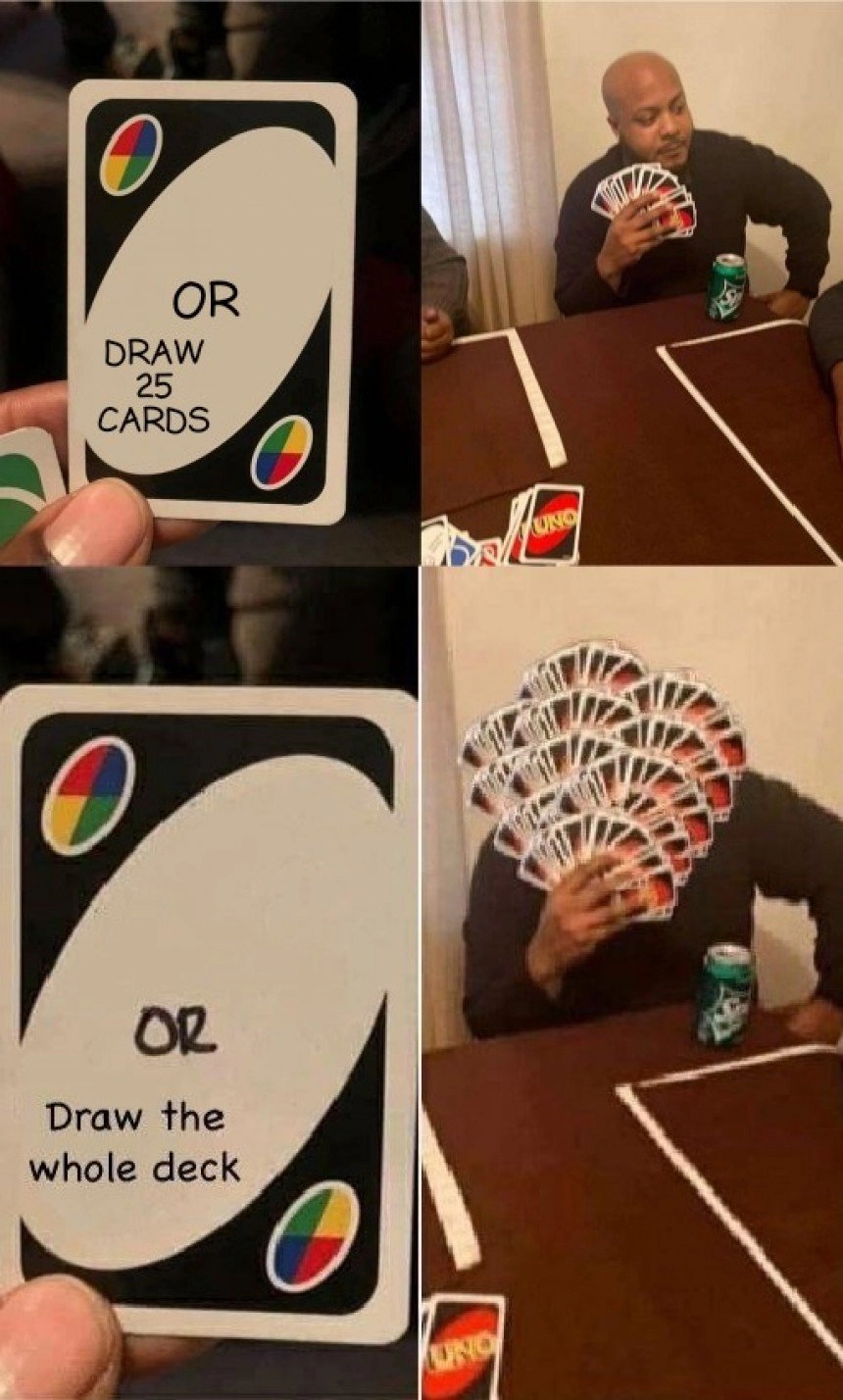 Ultimate uno reverse card meme mang lại những pha đảo chiều đầy bất ngờ và thú vị.