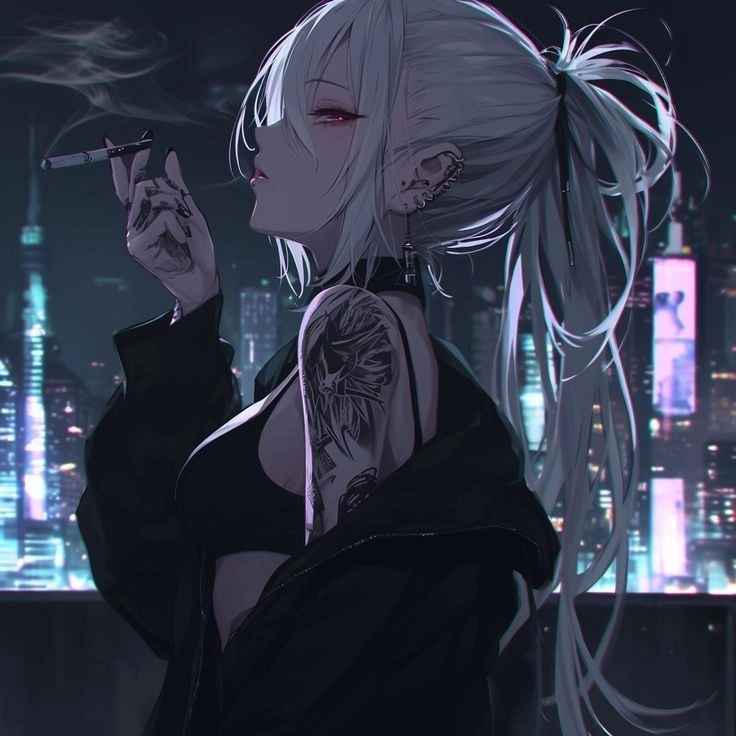 Phong cách bí ẩn của hình ảnh anime ngầu lạnh lùng nữ