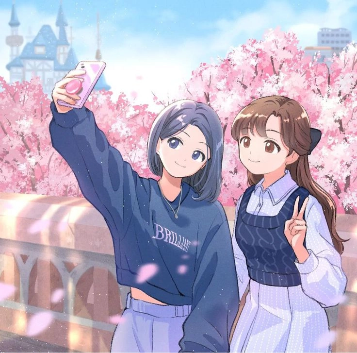 Nổi bật với ảnh anime bạn thân nữ cực dễ thương