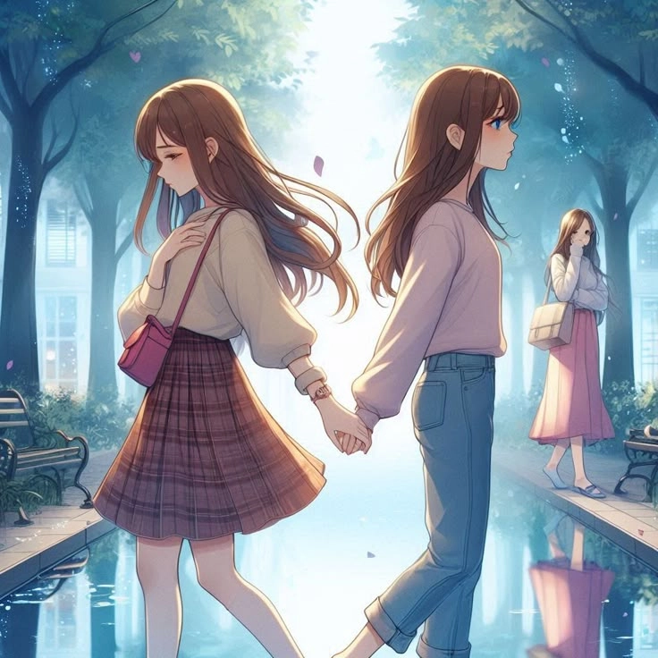 Tạo dấu ấn với ảnh đôi bạn thân nữ anime cá tính
