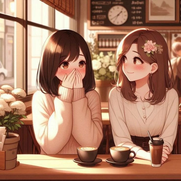 Dễ thương đến mức khó cưỡng với ảnh đôi bạn thân nữ anime cute