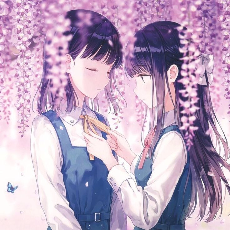 Phong cách mới lạ với hình ảnh đôi bạn thân nữ anime