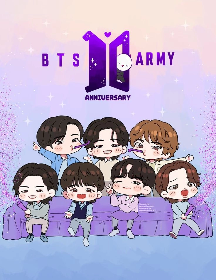 Thêm phần sinh động với hình ảnh bts chibi cute