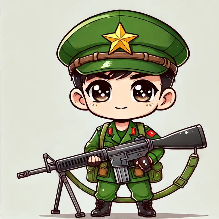 Cảm hứng từ ảnh chú bộ đội đơn giản mà đầy cảm xúc
