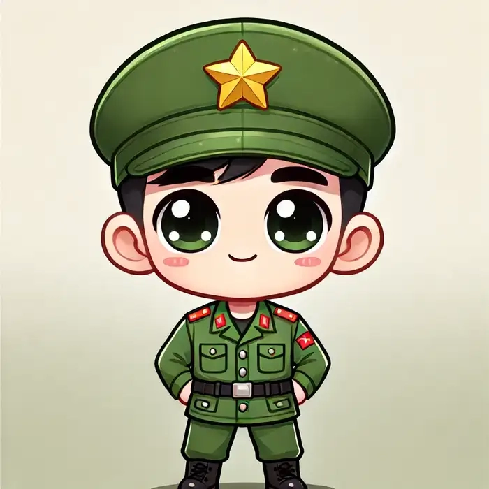Bộ sưu tập ảnh chú bộ đội hoạt hình đẹp ngất ngây