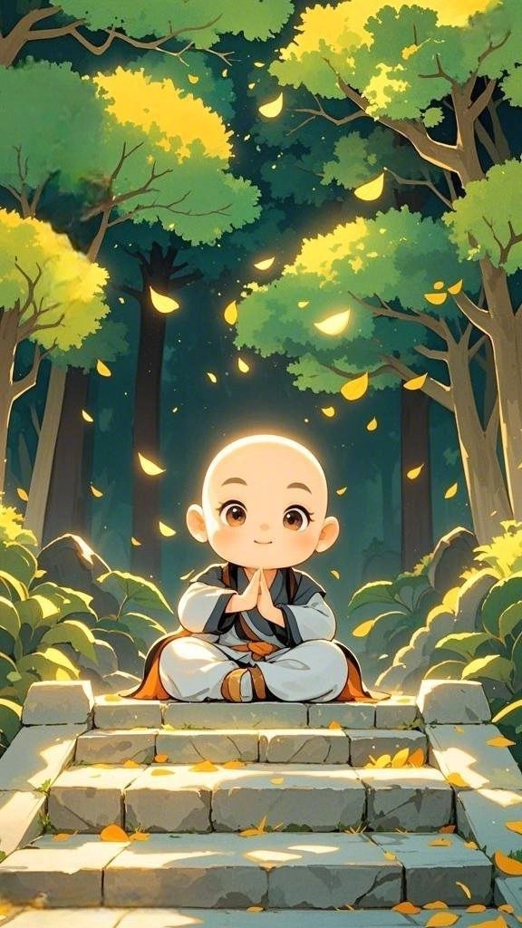 Chiêm ngưỡng ảnh phật chú tiểu trong không gian tĩnh lặng