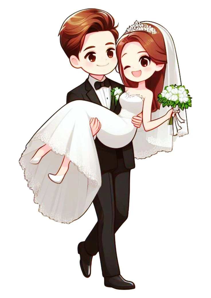 Chiêm ngưỡng ảnh cô dâu chú rể hoạt hình sống động