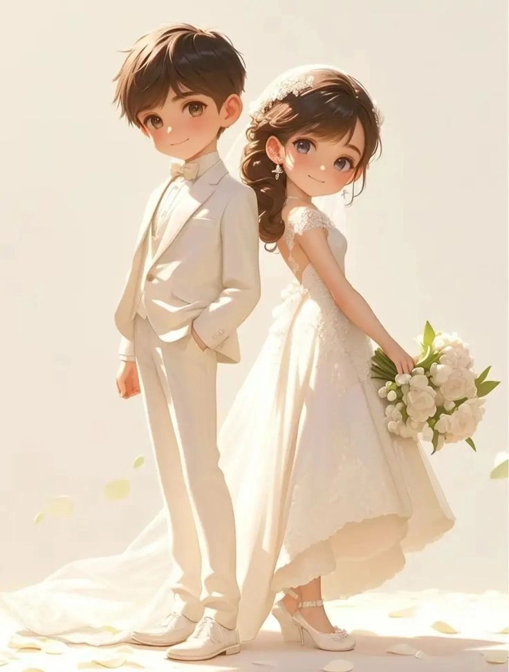 Xem ngay tuyển chọn chibi cô dâu chú rể hot trend