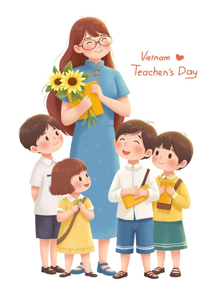 Nhớ về người thầy qua hình ảnh cô giáo em