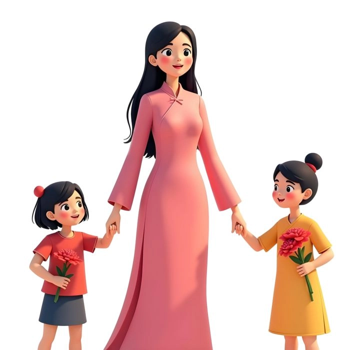 Thanh lịch và duyên dáng hình ảnh cô giáo mặc áo dài vẽ