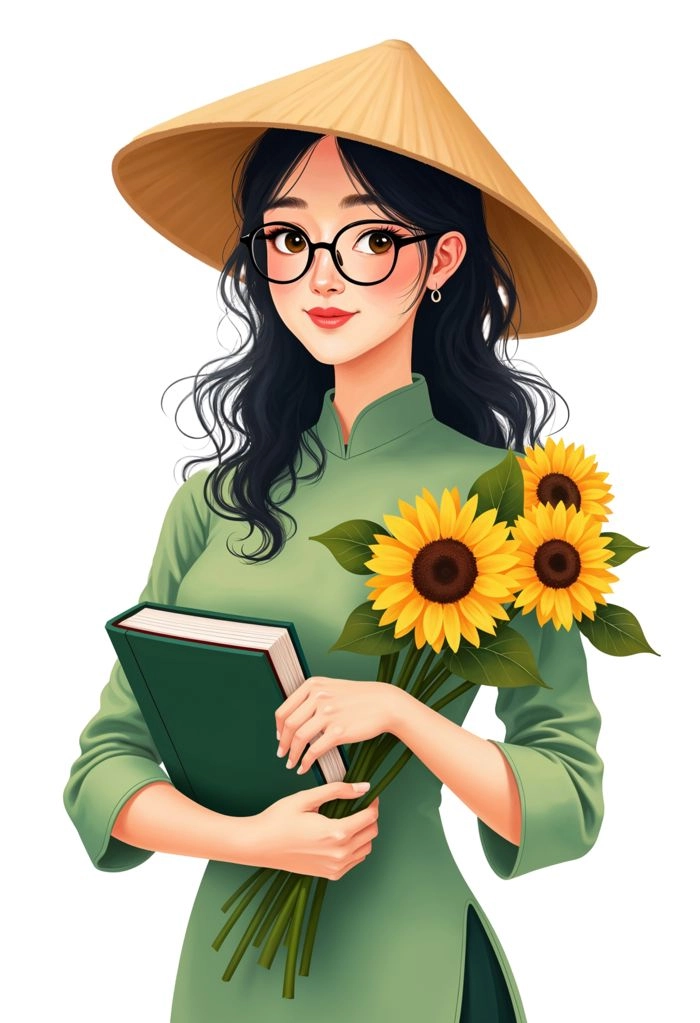 Vui nhộn và sáng tạo cùng ảnh cô giáo hoạt hình