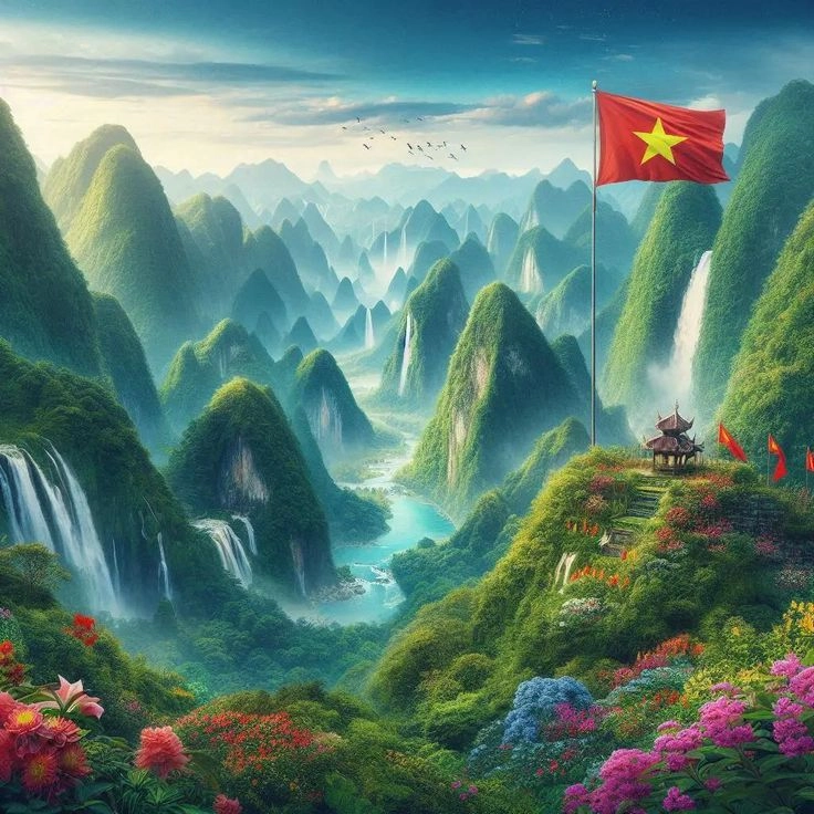 tải hình lá cờ việt nam để làm hình nền yêu nước