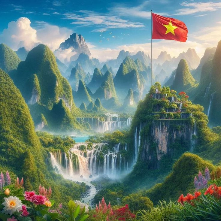 hình ảnh đẹp về lá cờ việt nam khiến người xem lặng người