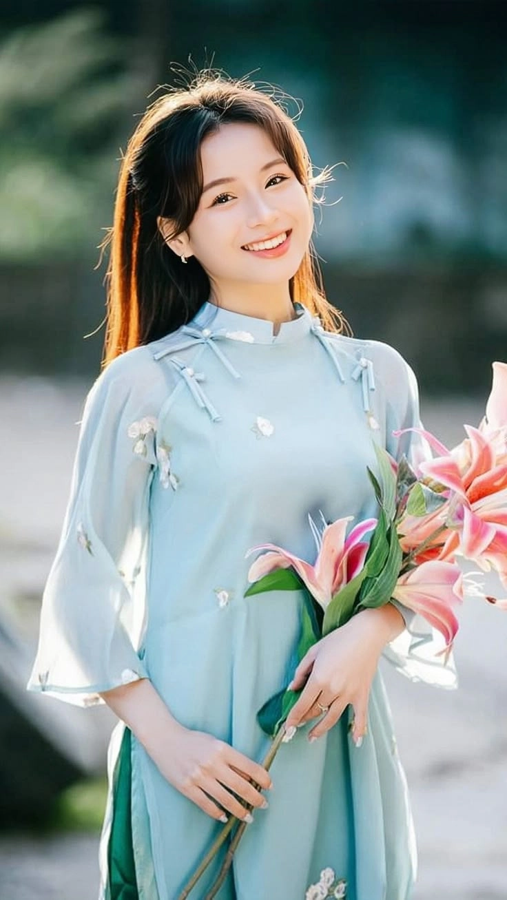 hình ảnh người con gái đẹp nhất việt nam sự kết hợp hài hòa nét Á Đông