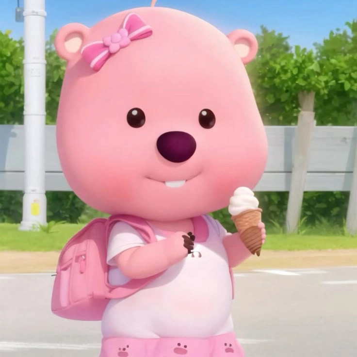 Đáng yêu ngất ngây với ảnh gấu bông loopy cute