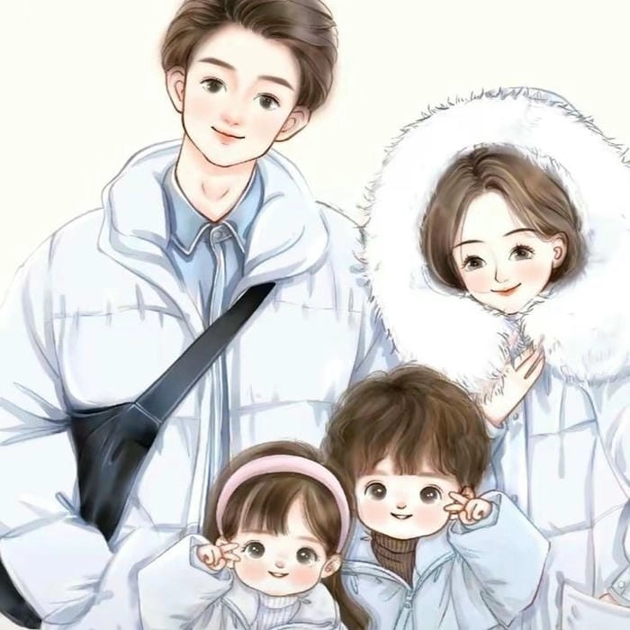 Ấm áp và dễ thương cùng ảnh gia đình cute