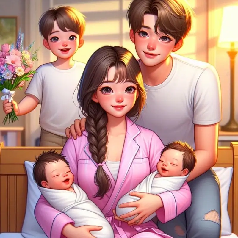 Cả nhà rạng rỡ khi chụp ảnh gia đình 5 người