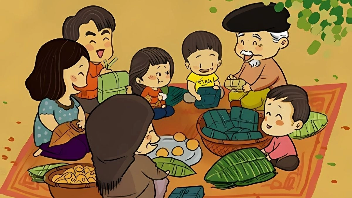 Đầy đủ và viên mãn với hình ảnh gia đình 7 người