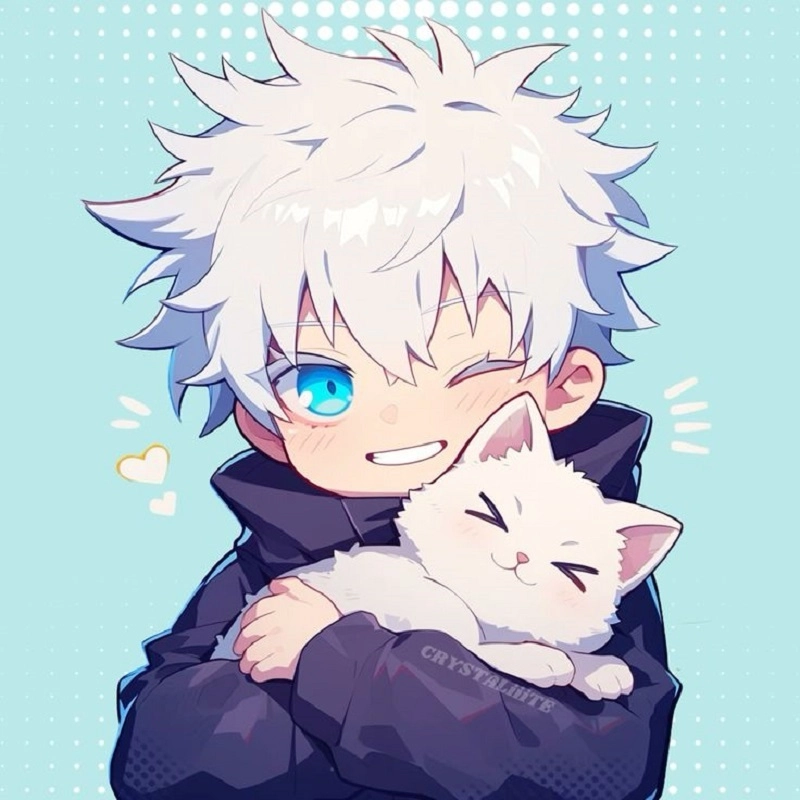 ảnh gojo satoru cute làm tan chảy fan với nét đáng yêu