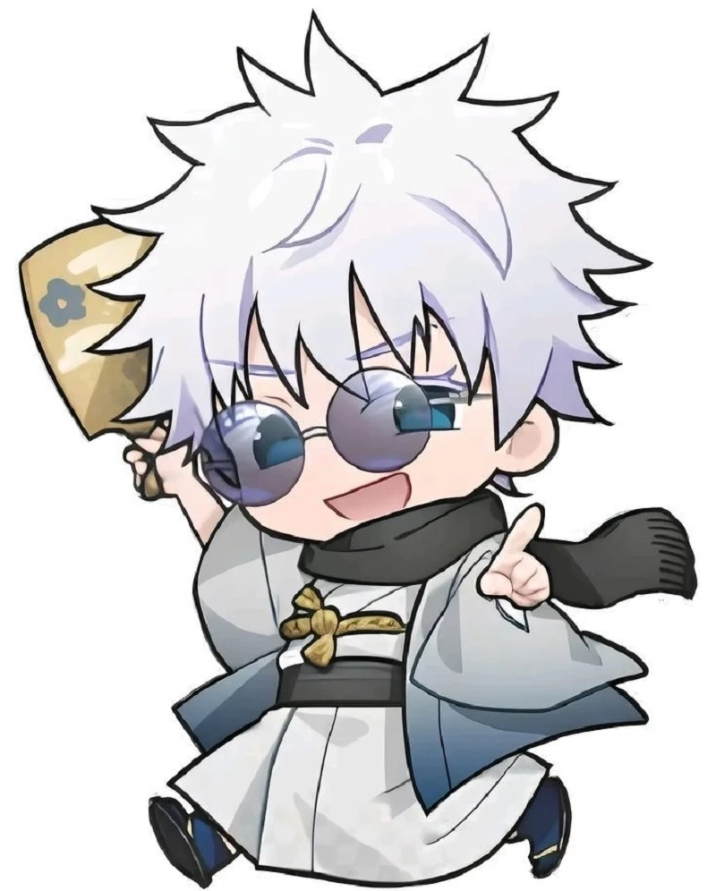 ảnh gojo satoru chibi phiên bản dễ thương không thể bỏ qua