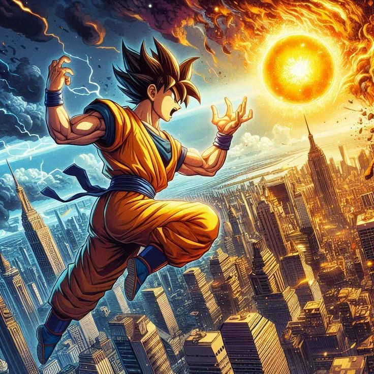 Hình ảnh đẹp goku luôn làm người xem cảm thấy phấn khích